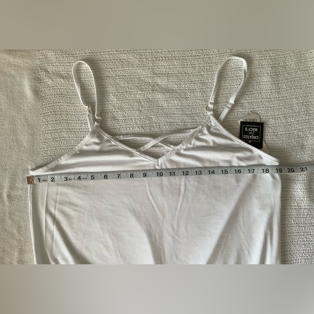 California Waves White Swim Coverup with Criss-Cross Detail - Picture 5 of 6